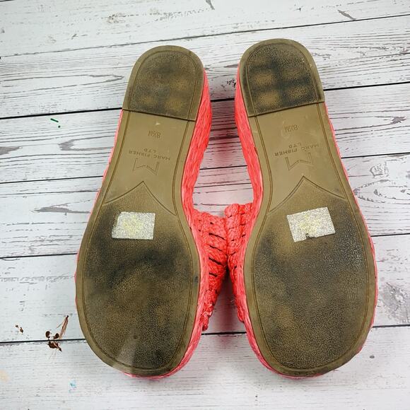 Marc Fisher Priya Espadrille Platform Wedge Sandals Size 8.5 Pink Y2K Mean Girls - Picture 5 of 7